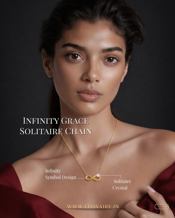 Infinity Charm Necklace – Elegant Gold Pendant for Everyday Style